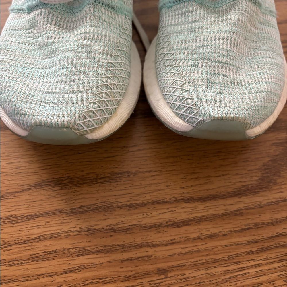 Adidas Women's Pure Boost Mint Green Sneakers - Picture 7 of 9